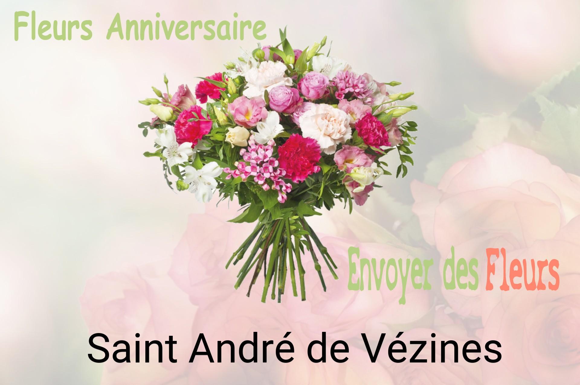 Bouquet de fleurs d’anniversaire livré à Saint-André-de-Vézines