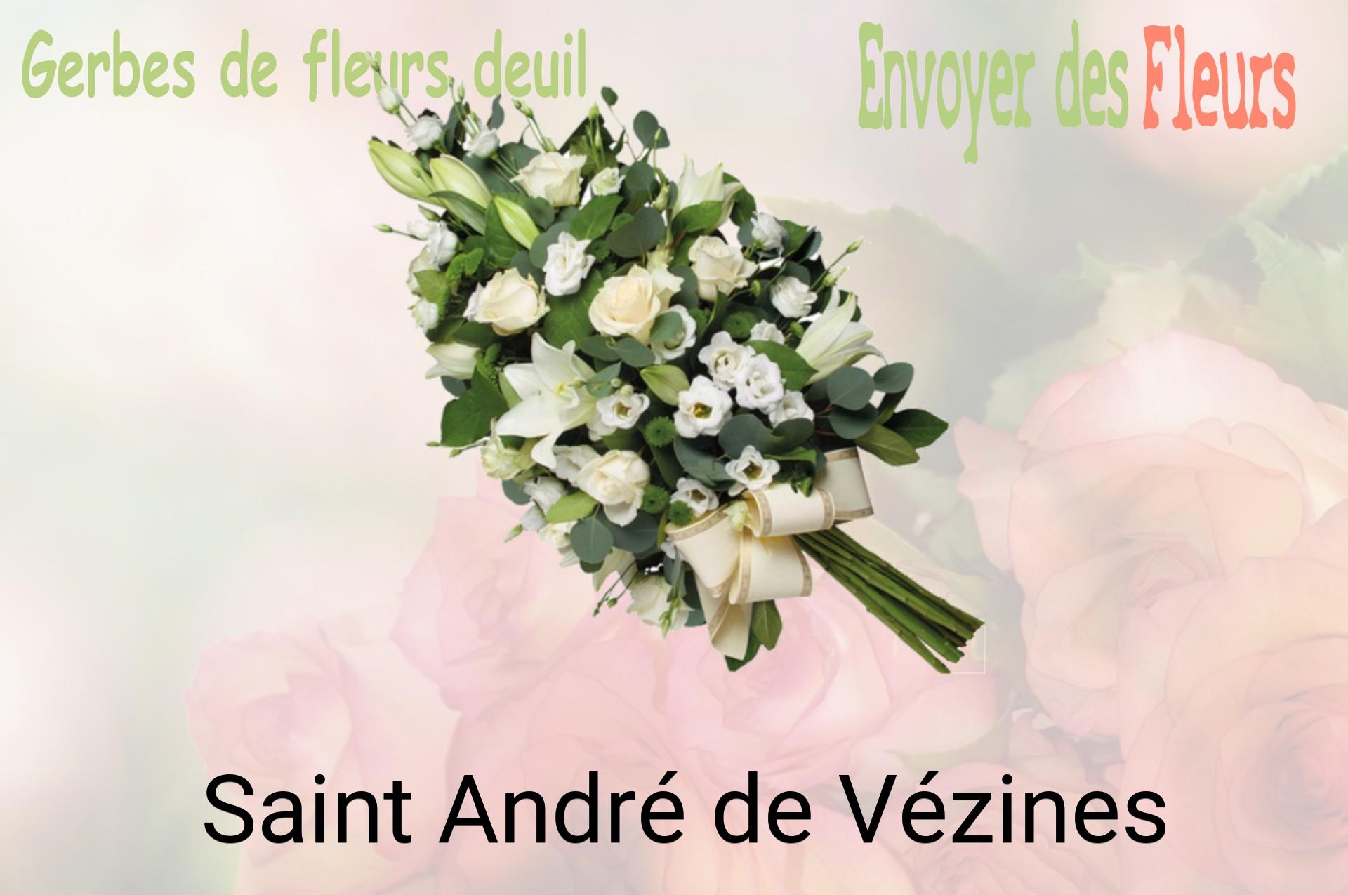 Gerbe de fleurs de deuil livrée à Saint-André-de-Vézines